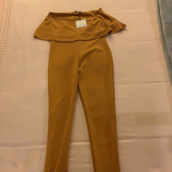 Yellow Bandeau Unitard Jumpsuit - NWT - Picture 4 of 5